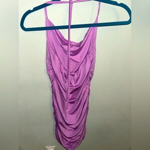 ✨ NWT Purplish-Pink Ruched Mini Dress ✨
